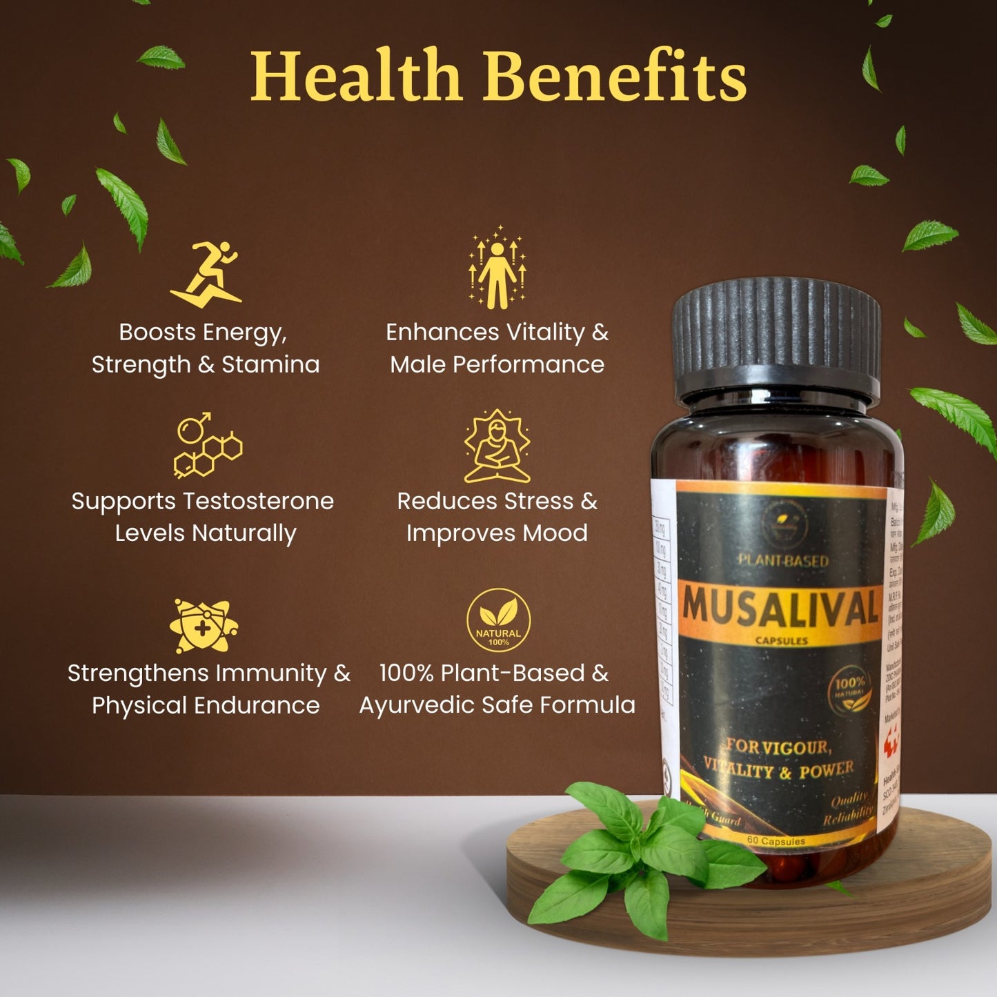 MUSALIVAL CAPSULES | Plant-Based Ayurvedic Formula for Strength, Stamina & Vitality