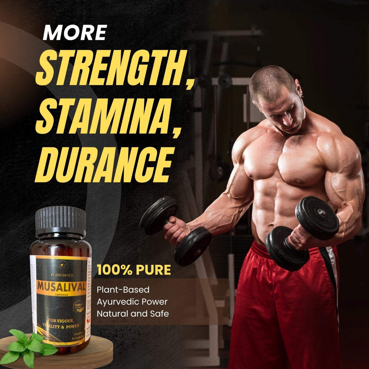 MUSALIVAL CAPSULES | Plant-Based Ayurvedic Formula for Strength, Stamina & Vitality