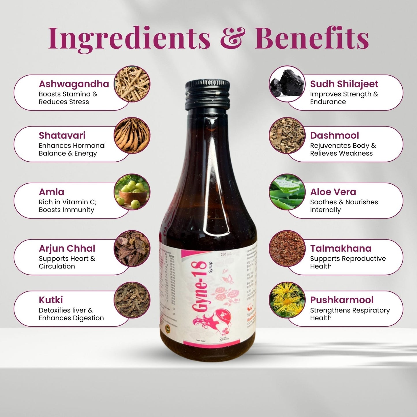 GYNE-18 Ayurvedic Uterine Tonic – For Women’s Hormonal & Reproductive Health
